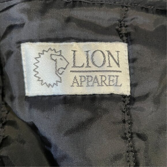 Lion Apparel Flight Attendant Coat Long Double Breasted Structured Vintage Navy - Picture 9 of 11